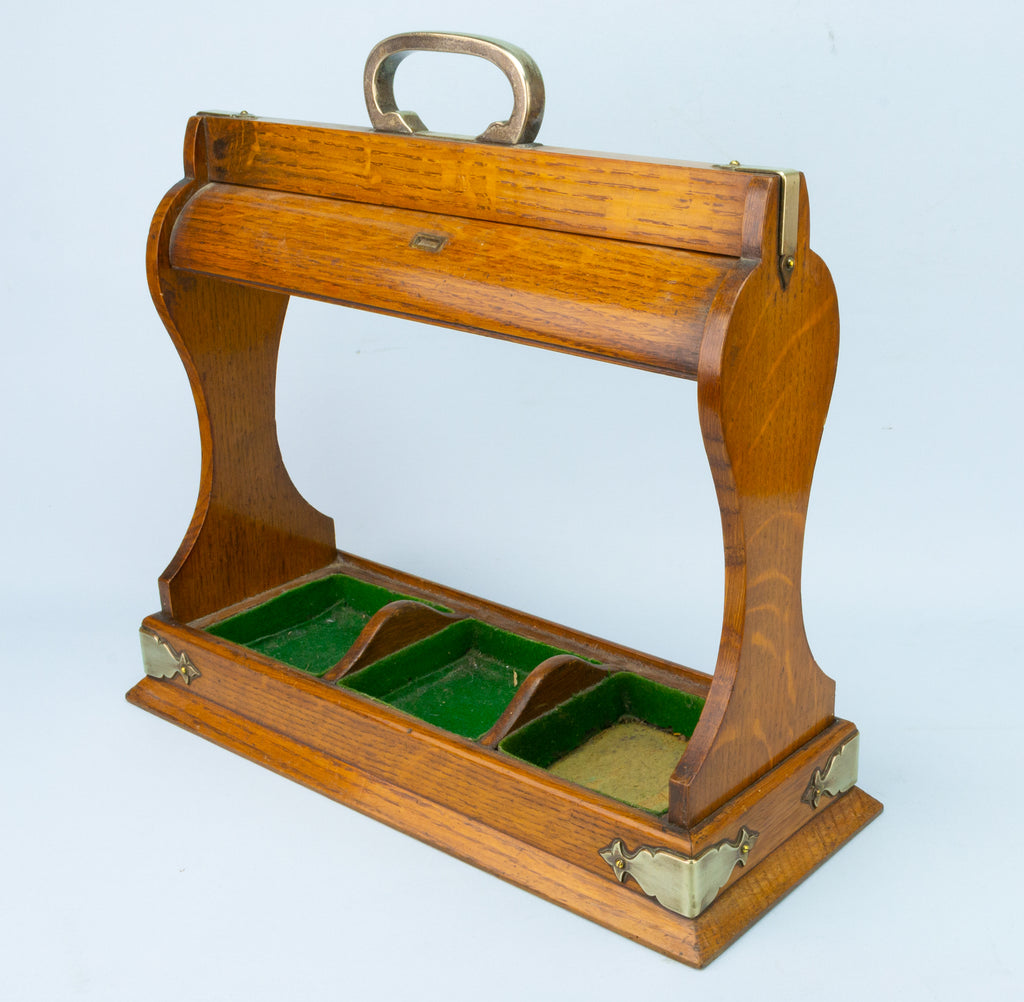 Tantalus for Three Square Decanters, English circa 1900