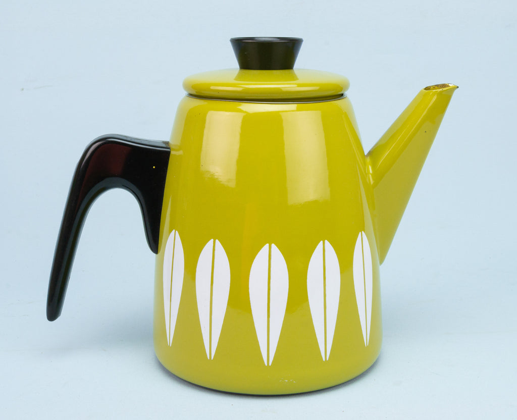 1960s Cathrineholm Green Lotus Tea Kettle