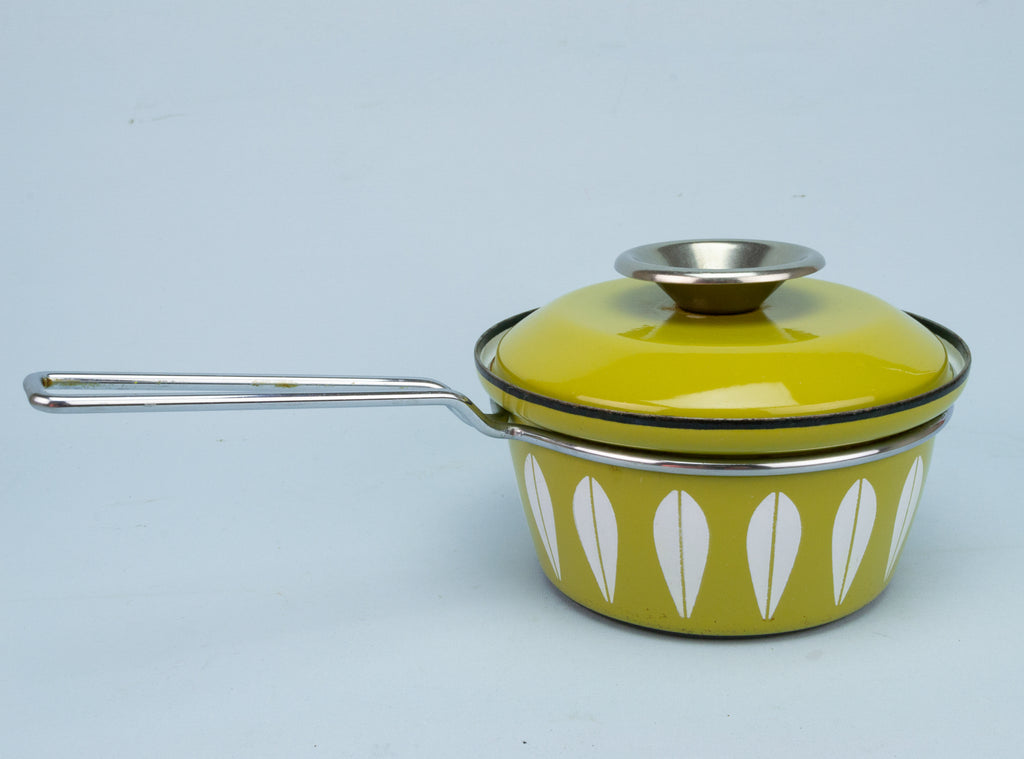 1960s Cathrineholm Green Lotus Sauce Pan