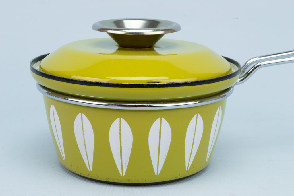 1960s Cathrineholm Green Lotus Sauce Pan