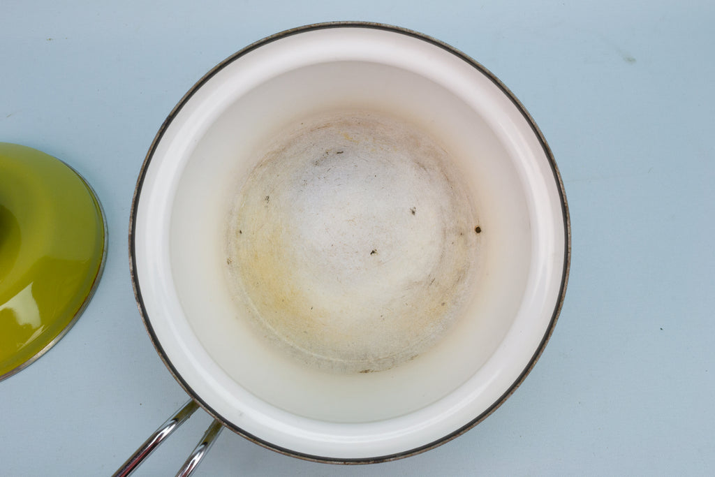 1960s Cathrineholm Green Lotus Sauce Pan