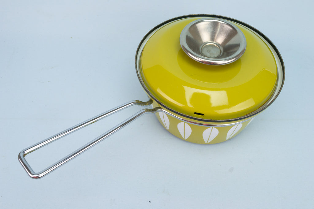 1960s Cathrineholm Green Lotus Sauce Pan
