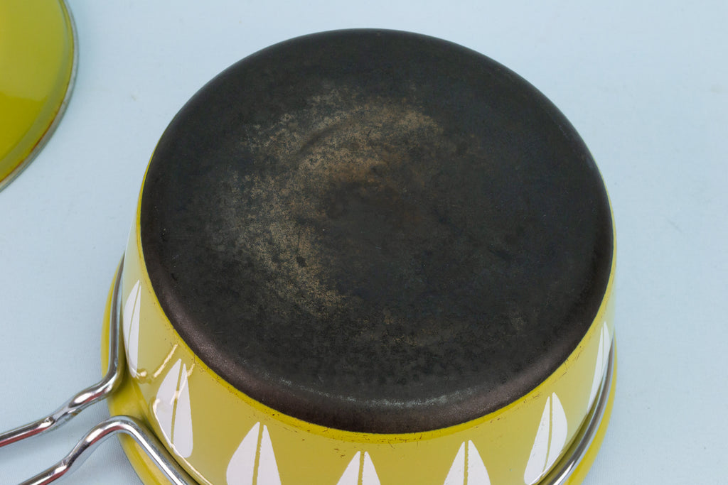 1960s Cathrineholm Green Lotus Sauce Pan