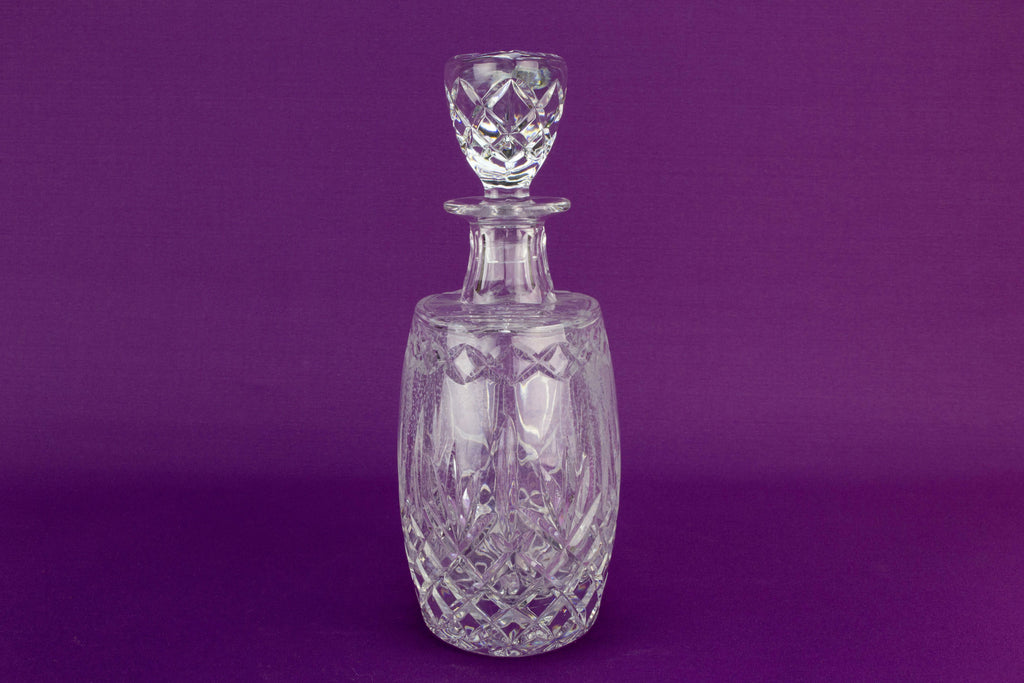 Heavy cut glass decanter by Lavish Shoestring