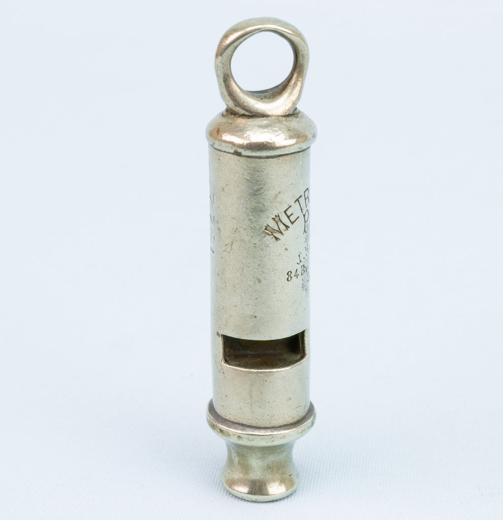 J HUDSON & Co Police Whistle 1883-84 Antique Victorian