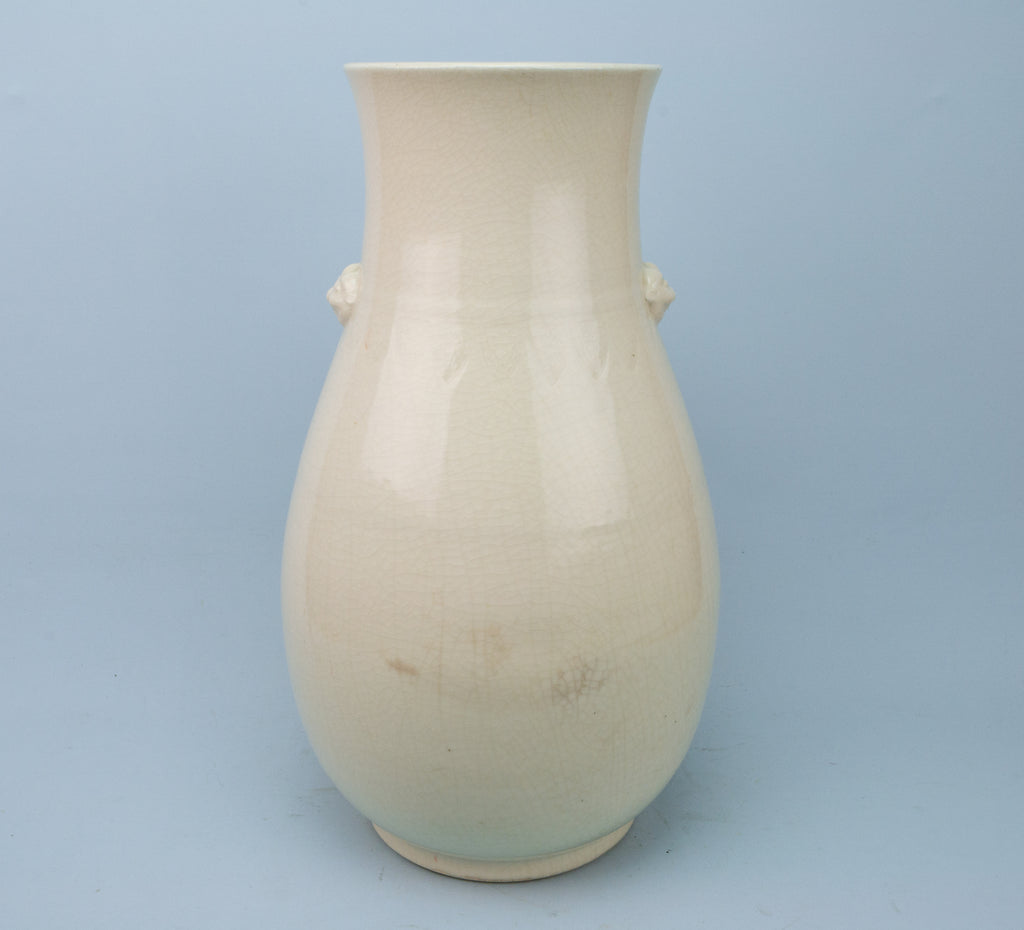 Archaic Shape Large Japanese Porcelain Vase
