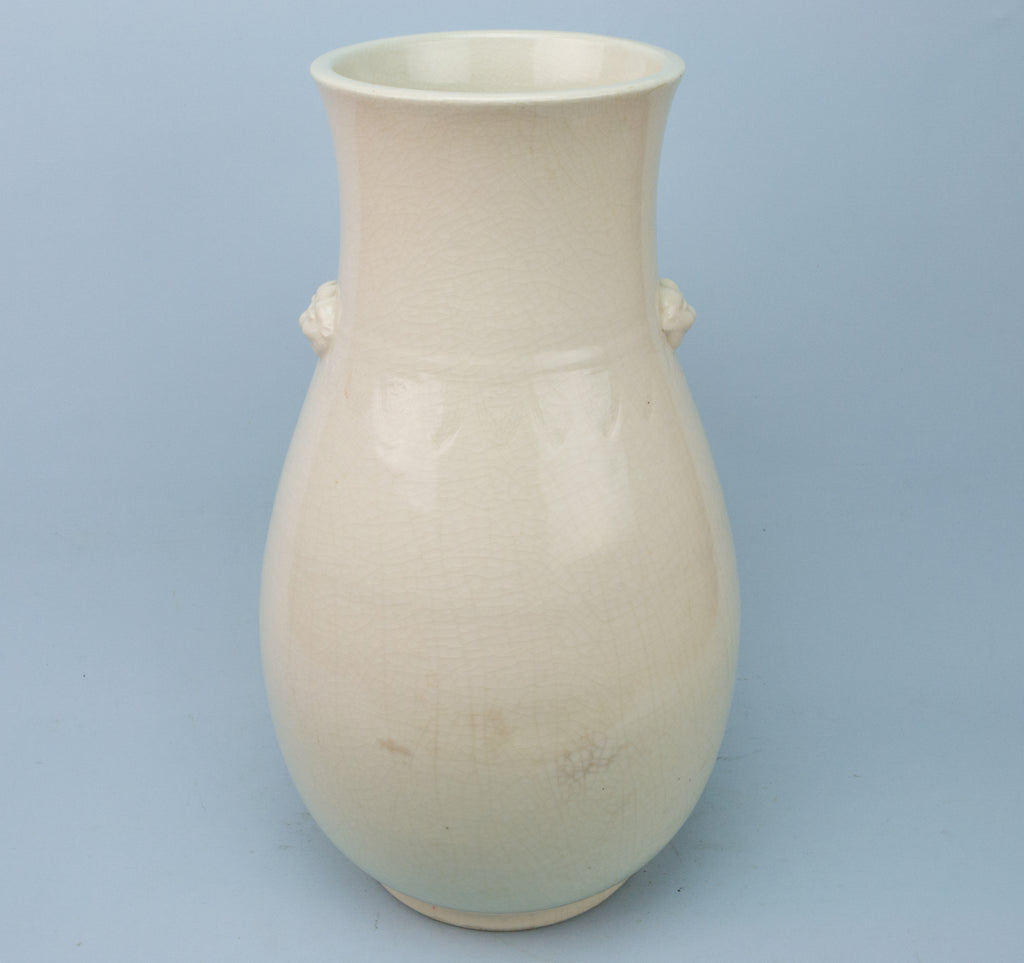 Archaic Shape Large Japanese Porcelain Vase