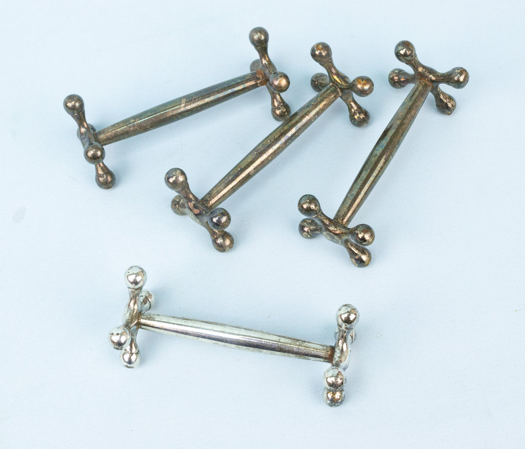 4 Silver Plated Knife Rests Early 1900s