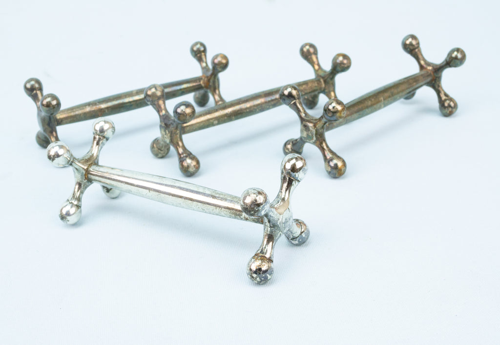 4 Silver Plated Knife Rests Early 1900s