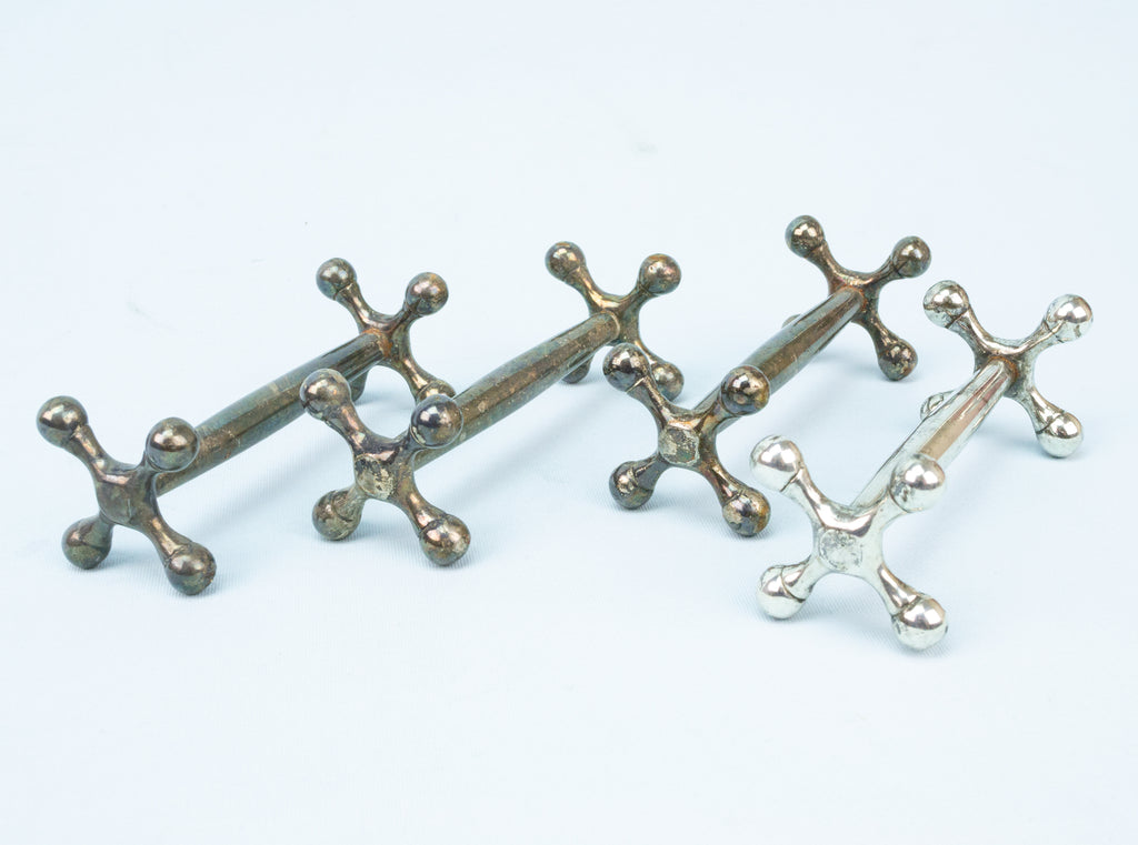4 Silver Plated Knife Rests Early 1900s