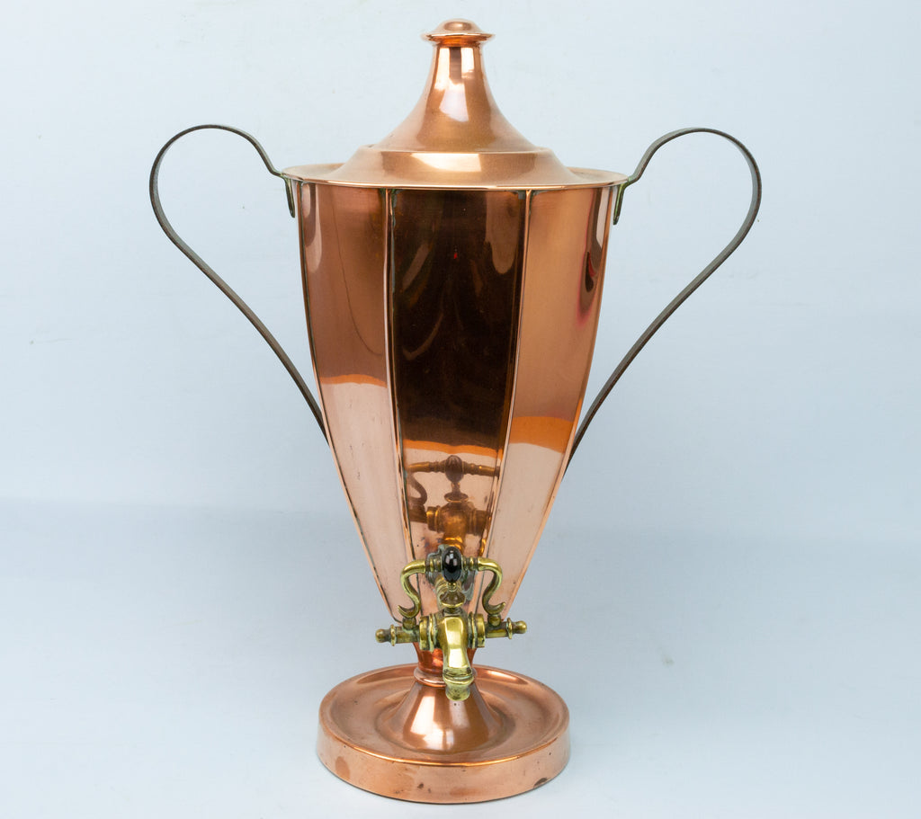 Regency Copper Hot Water Urn Early 1800s