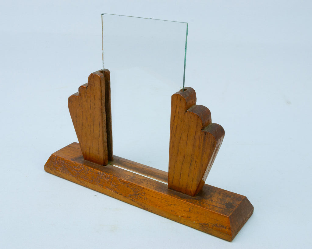 Art Deco Photo Frame in Oak Vintage circa 1930