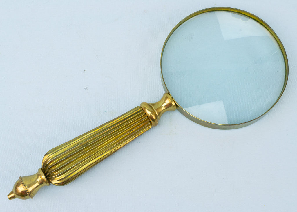 Vintage Brass Magnifying Glass