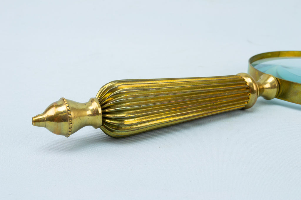 Vintage Brass Magnifying Glass