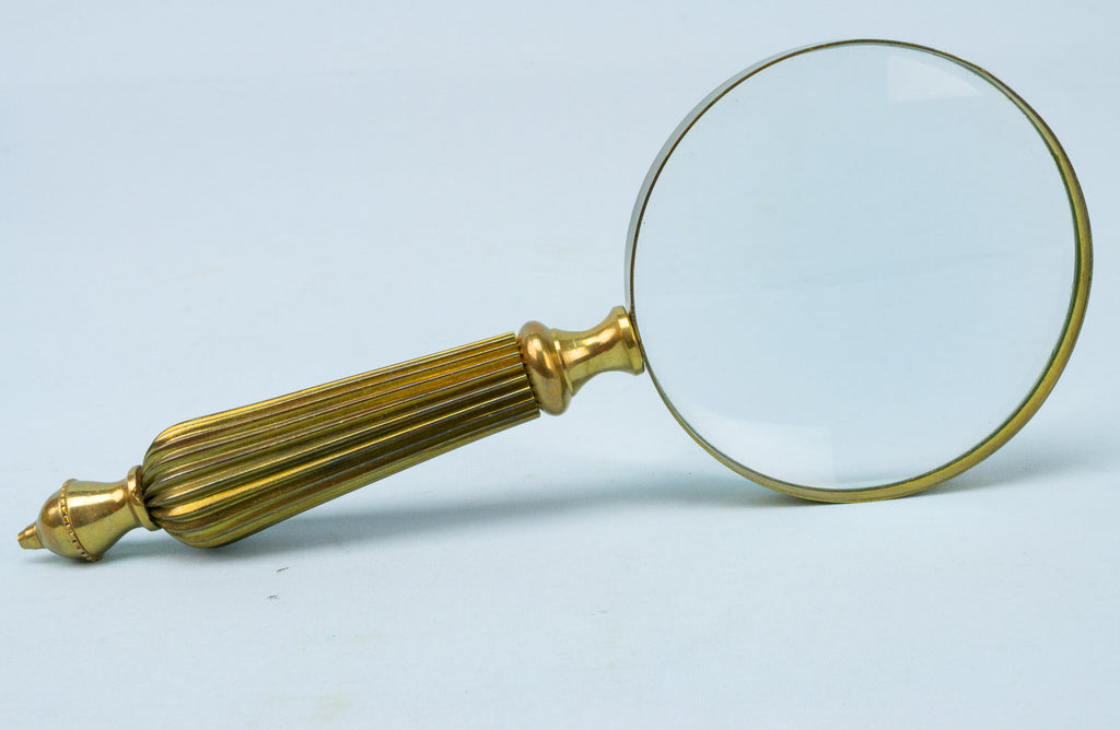 Vintage Brass Magnifying Glass