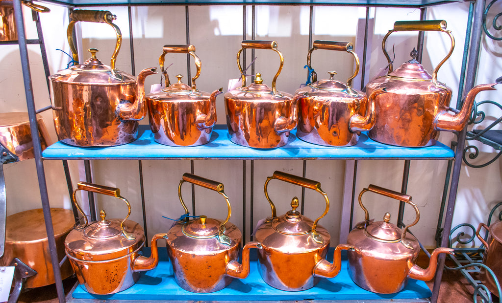 Victorian Copper Kettle Antique 19th Century