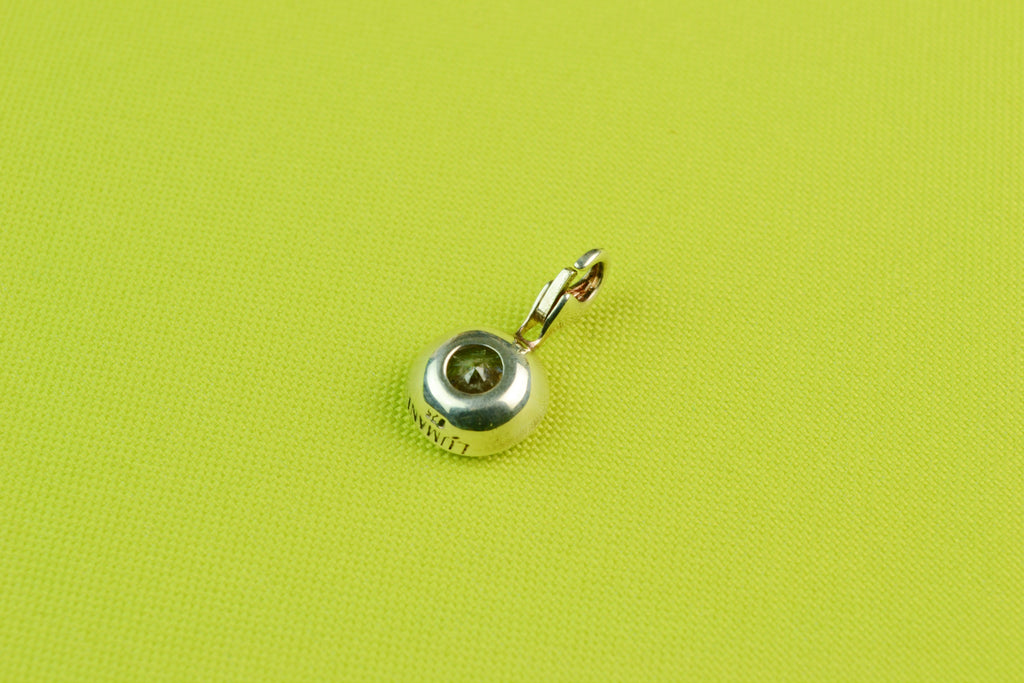 Pendant in Silver and Pink CZ by Lumani