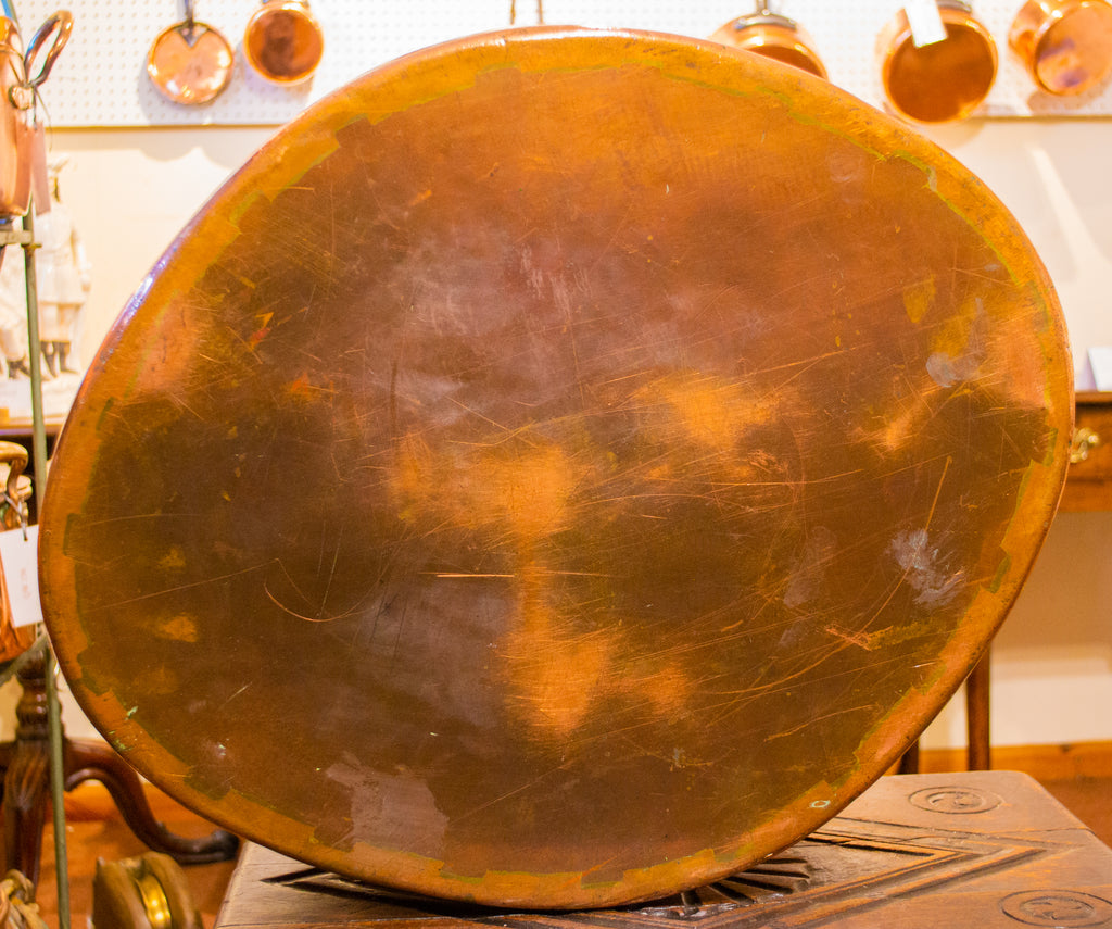 Large Turbot Cooking Copper Pan 19th Century