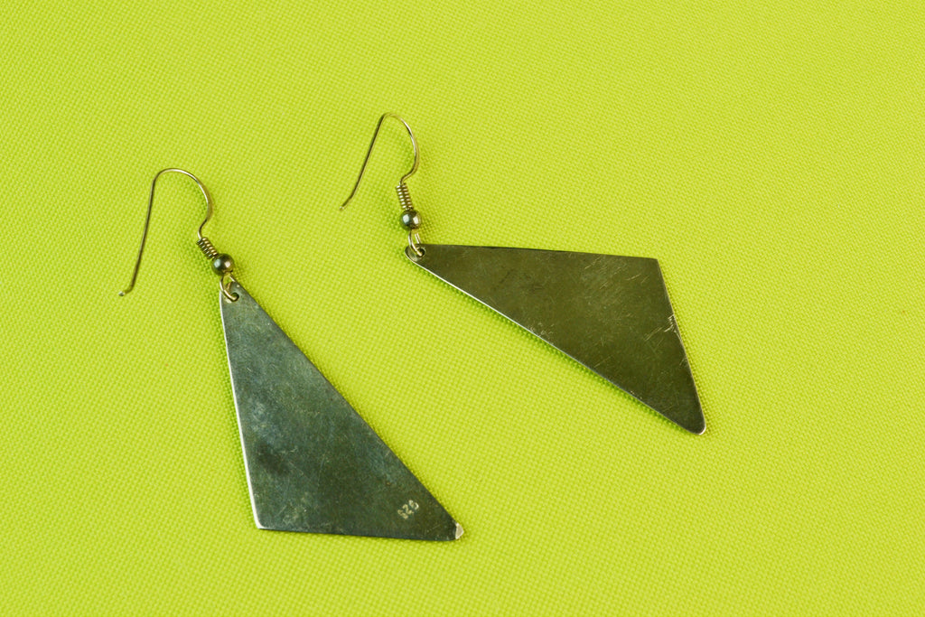 Earrings in Sterling Silver 1980s