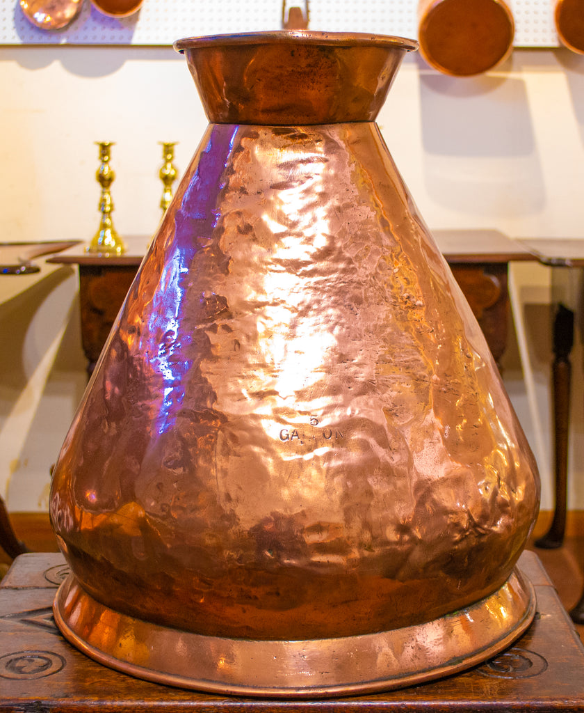 Massive 5 Gallon Georgian Copper Jug circa 1800