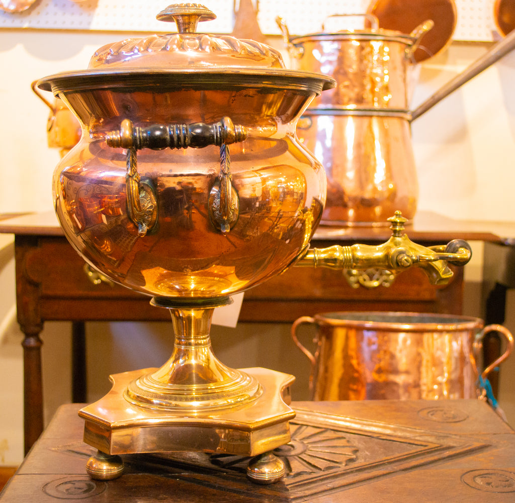 Copper Samovar or Hot Water Urn English Early 19th Century