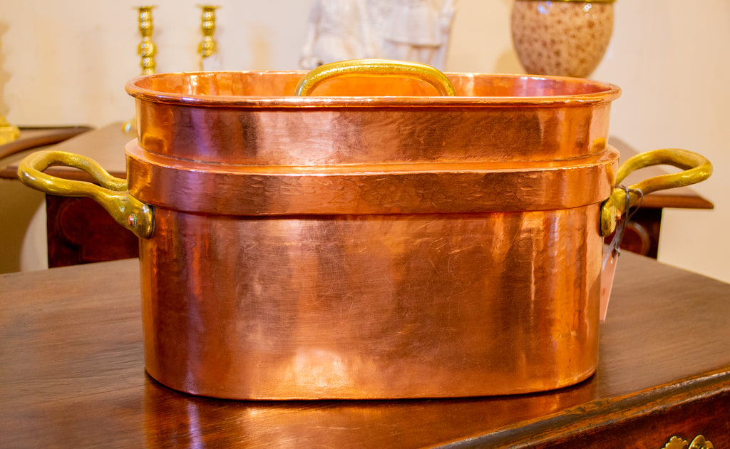 Copper French Daubiere Braising Pan 19th Century