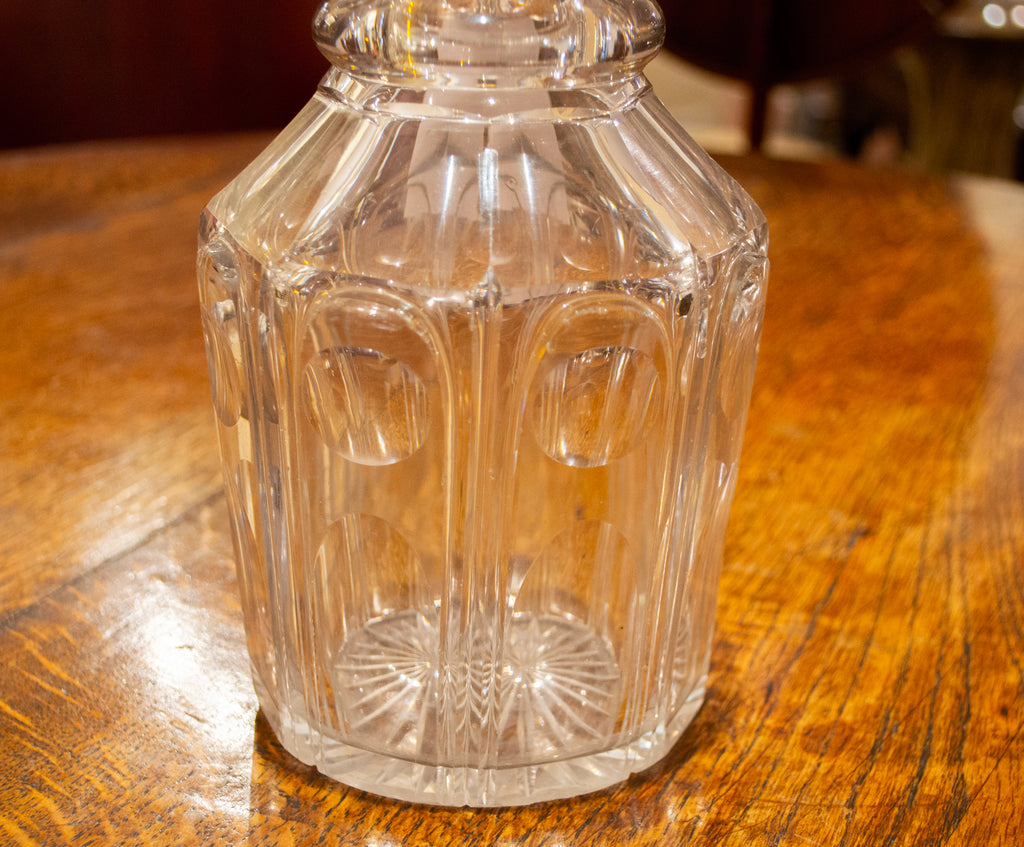 Barrel Shaped Glass Decanter circa 1830