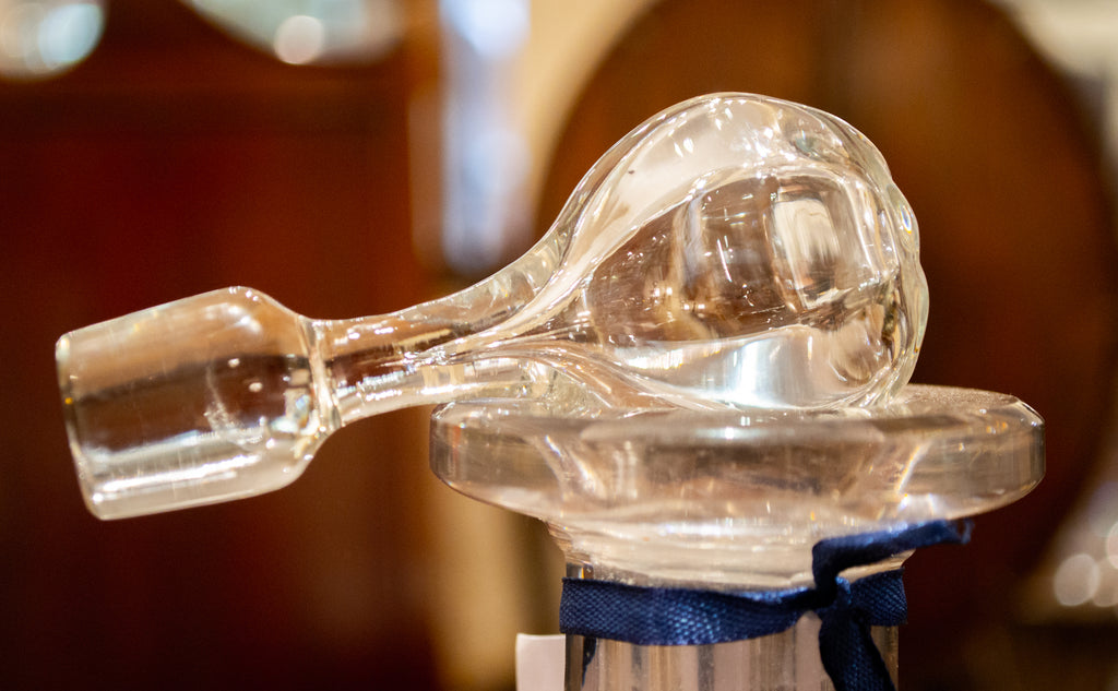 Barrel Shaped Glass Decanter circa 1830