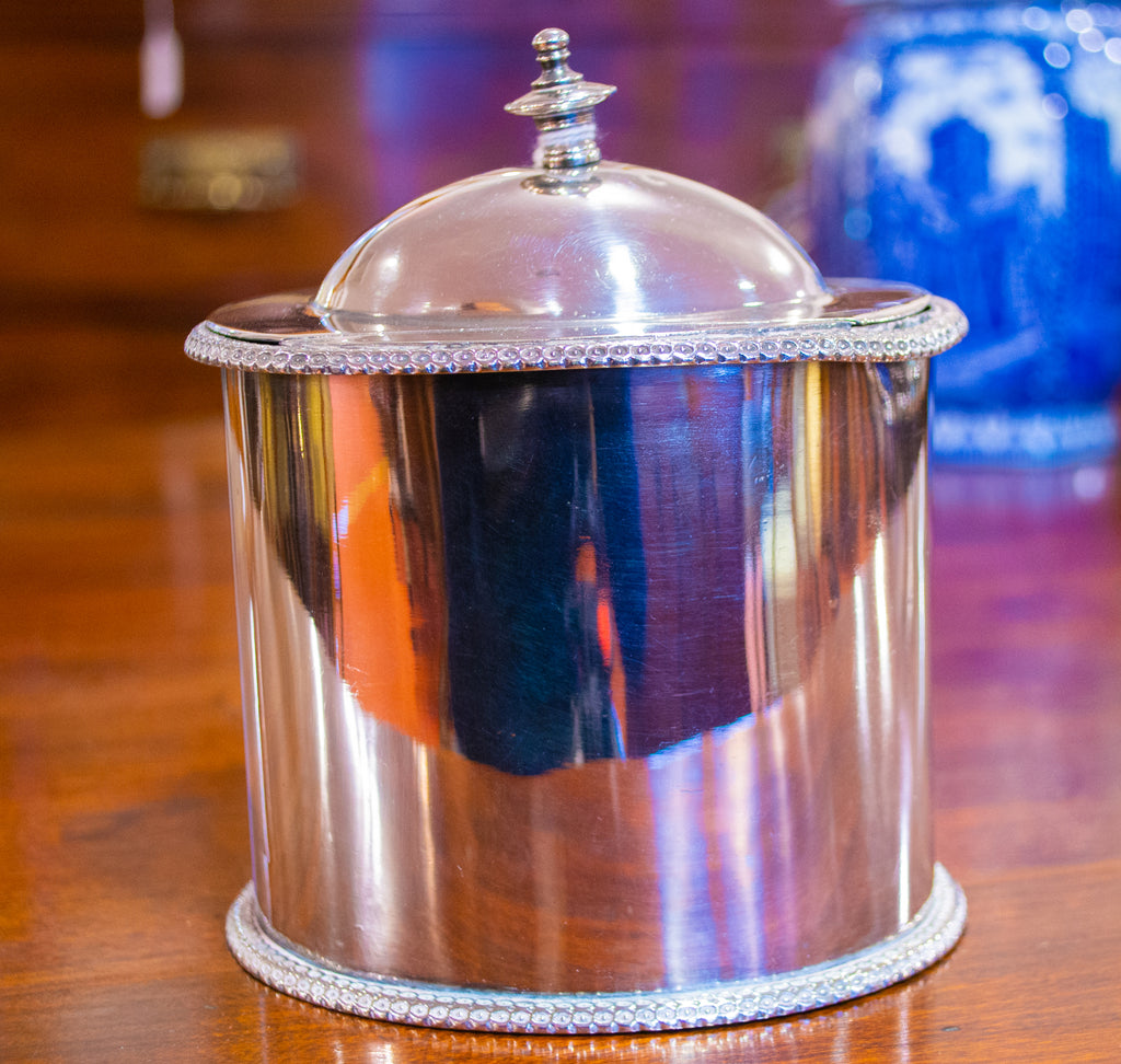 Georgian Tea Caddy Silver Plated Early 1800s