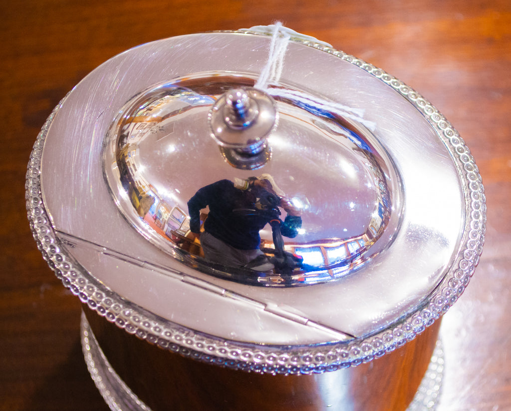 Georgian Tea Caddy Silver Plated Early 1800s