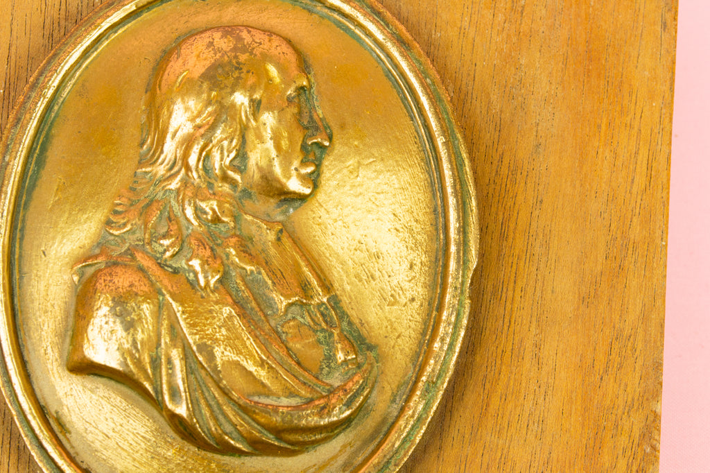 19th Century Bronze Medallion of a Gentleman