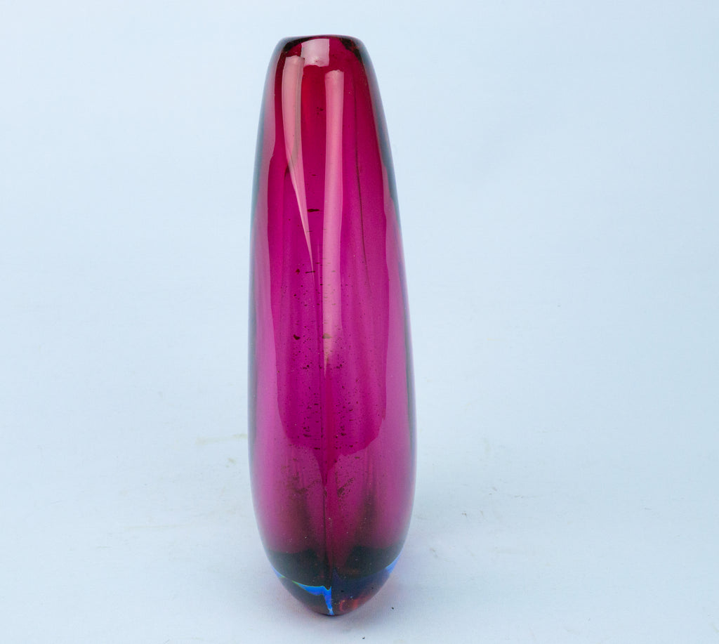 Purple Glass Vase 1960s Sommerso Murano