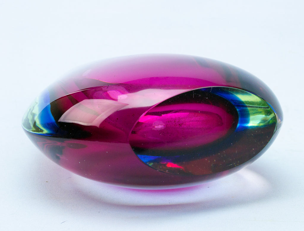Purple Glass Vase 1960s Sommerso Murano