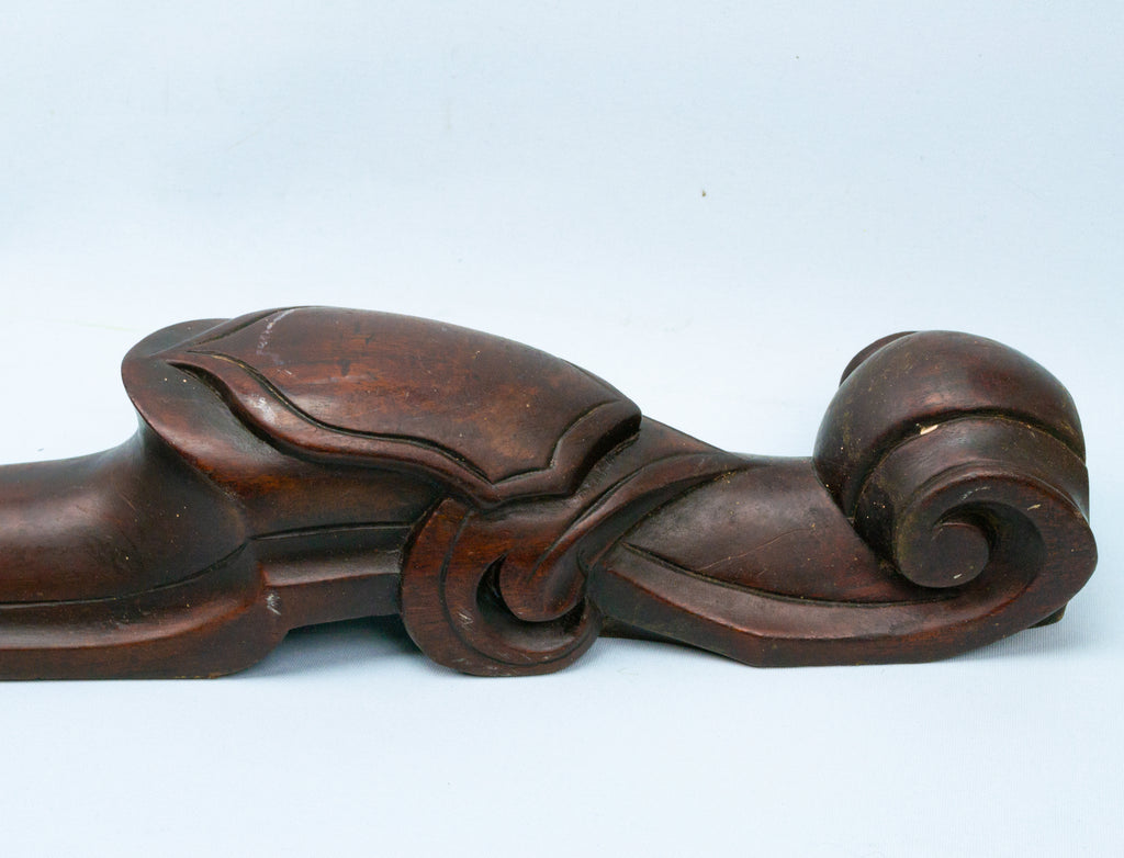 2 Carved Mahogany Furniture Ornaments circa 1830