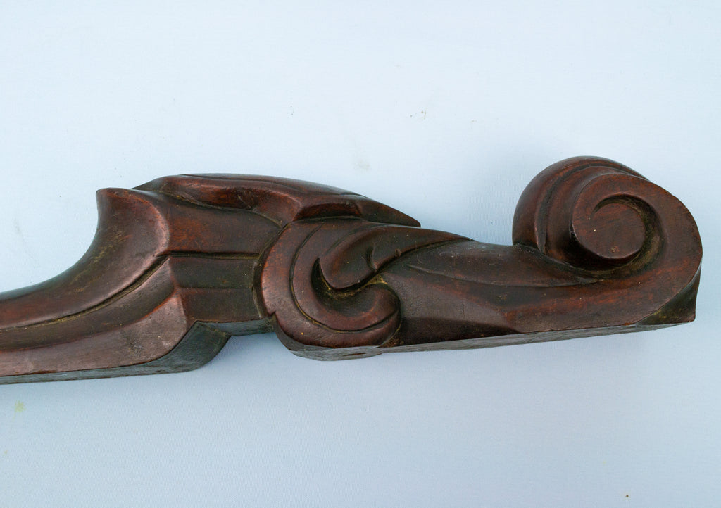 2 Carved Mahogany Furniture Ornaments circa 1830