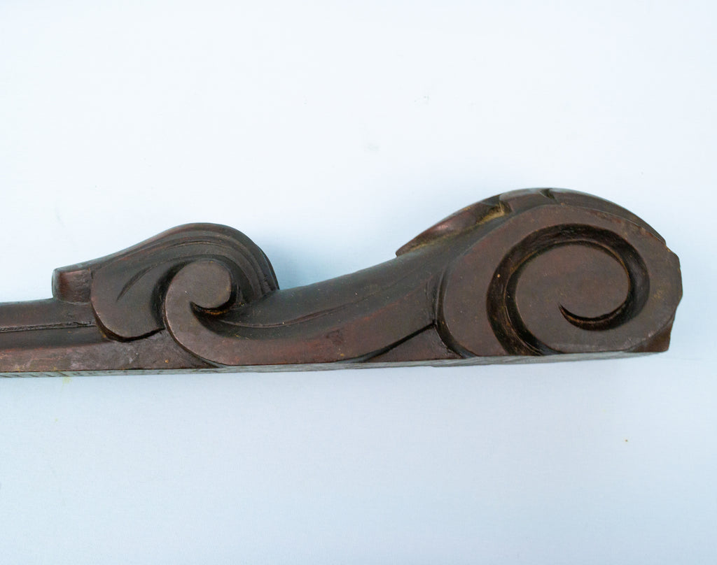 2 Carved Mahogany Furniture Ornaments circa 1830