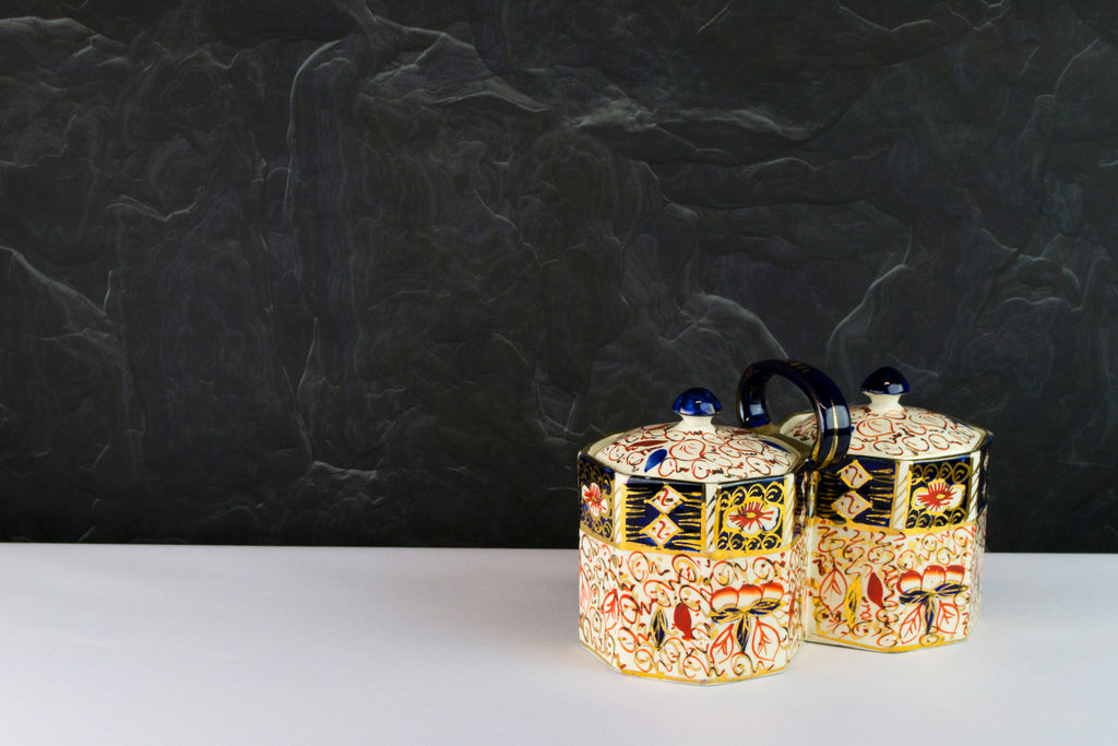 Double serving condiment, late 19th c
