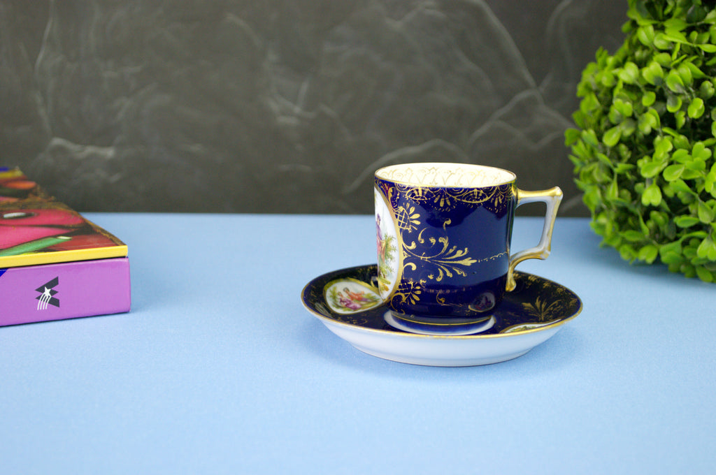 Painted coffee set for 2