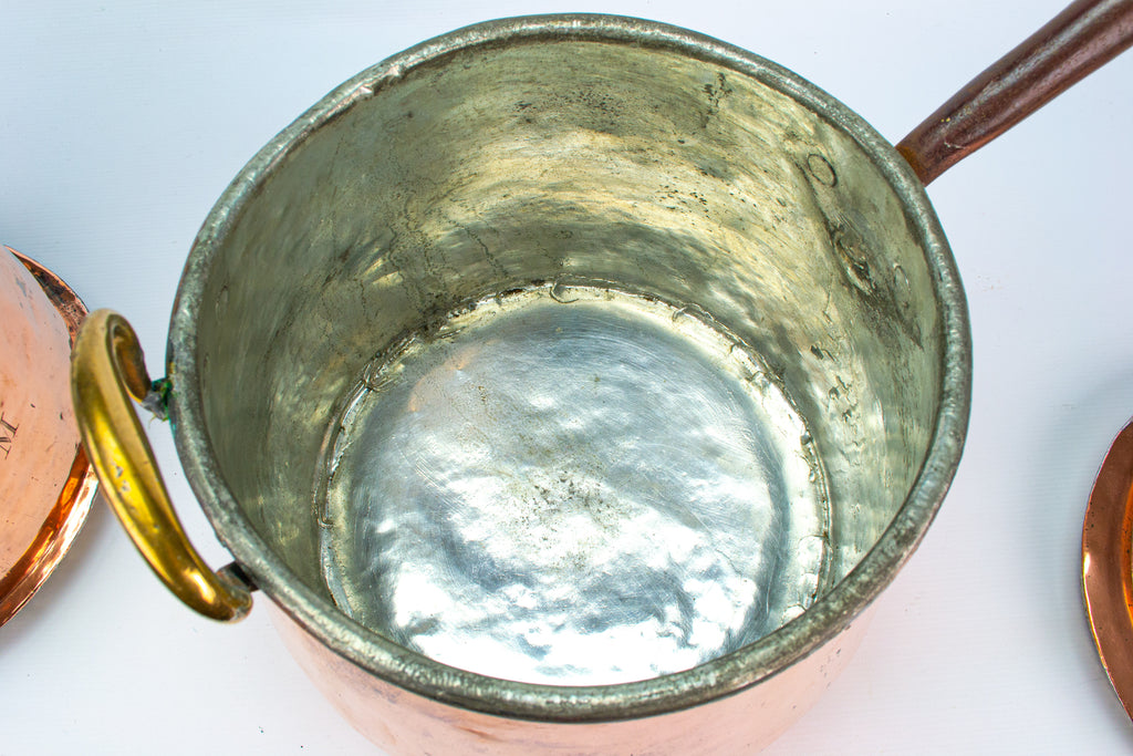 Victorian Copper Steamer Pan Antique 19th Century