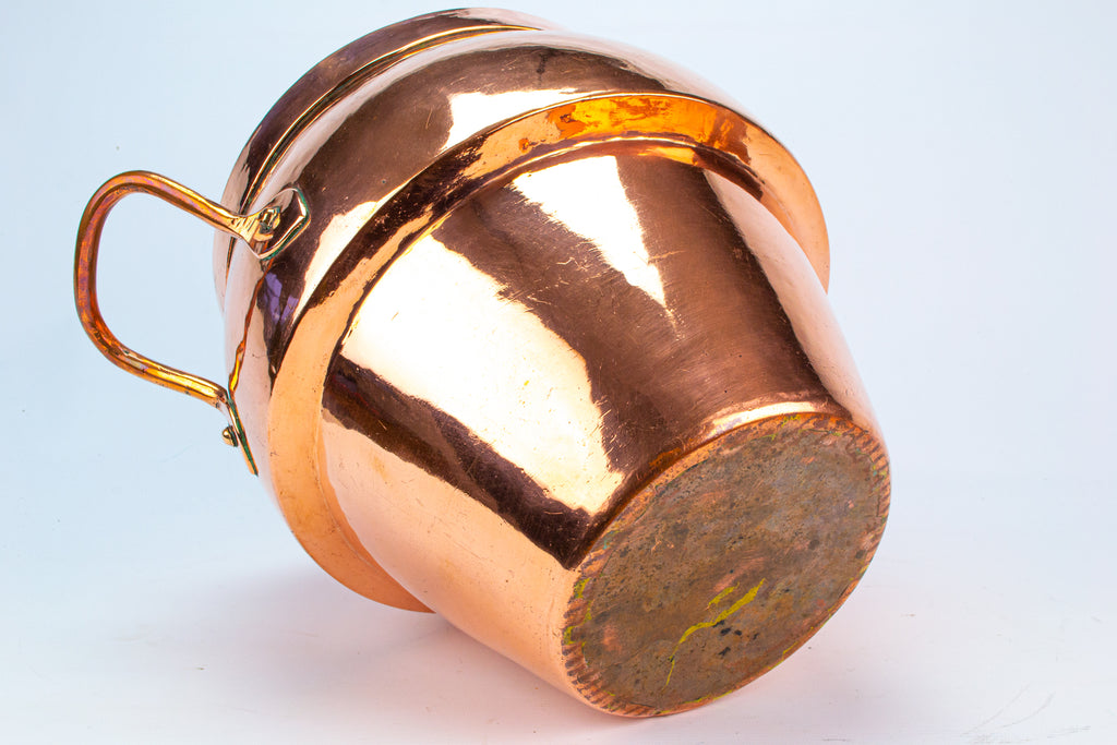 Polished Copper Pressure Cooker Pot Antique 19th Century