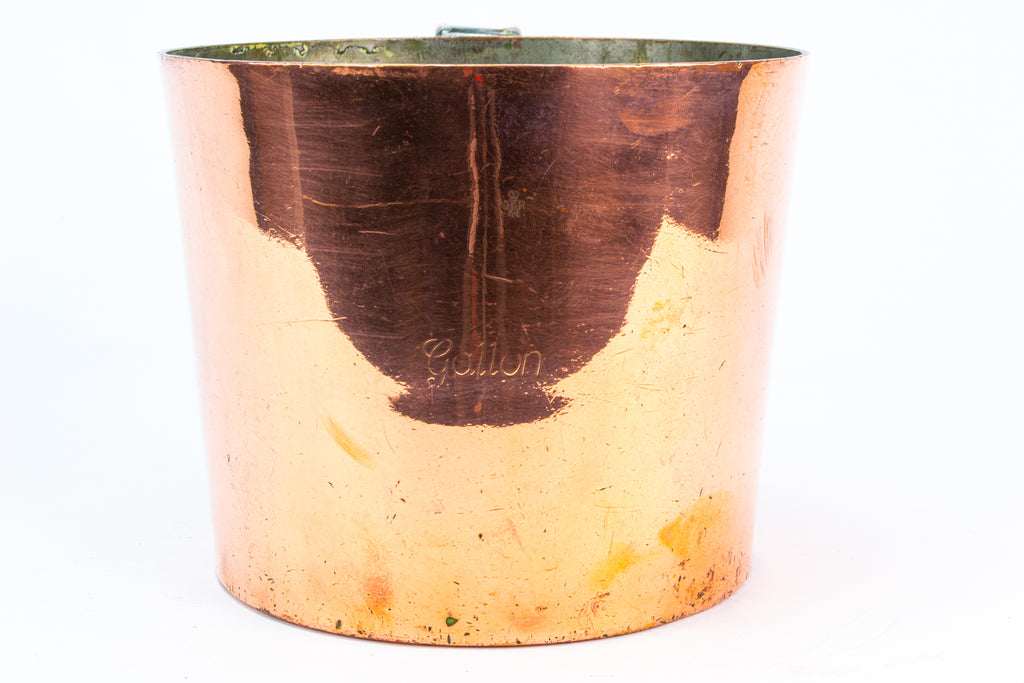 Copper Gallon Spirit Measure Antique 19th Century