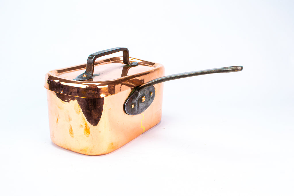 Copper & Iron French Daubiere Braising Pan 19th Century
