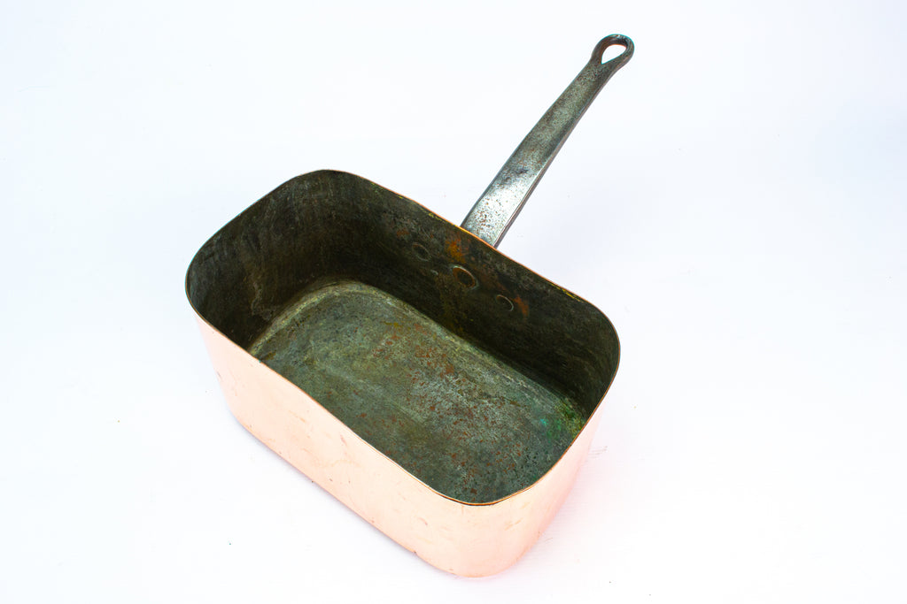 Copper & Iron French Daubiere Braising Pan 19th Century