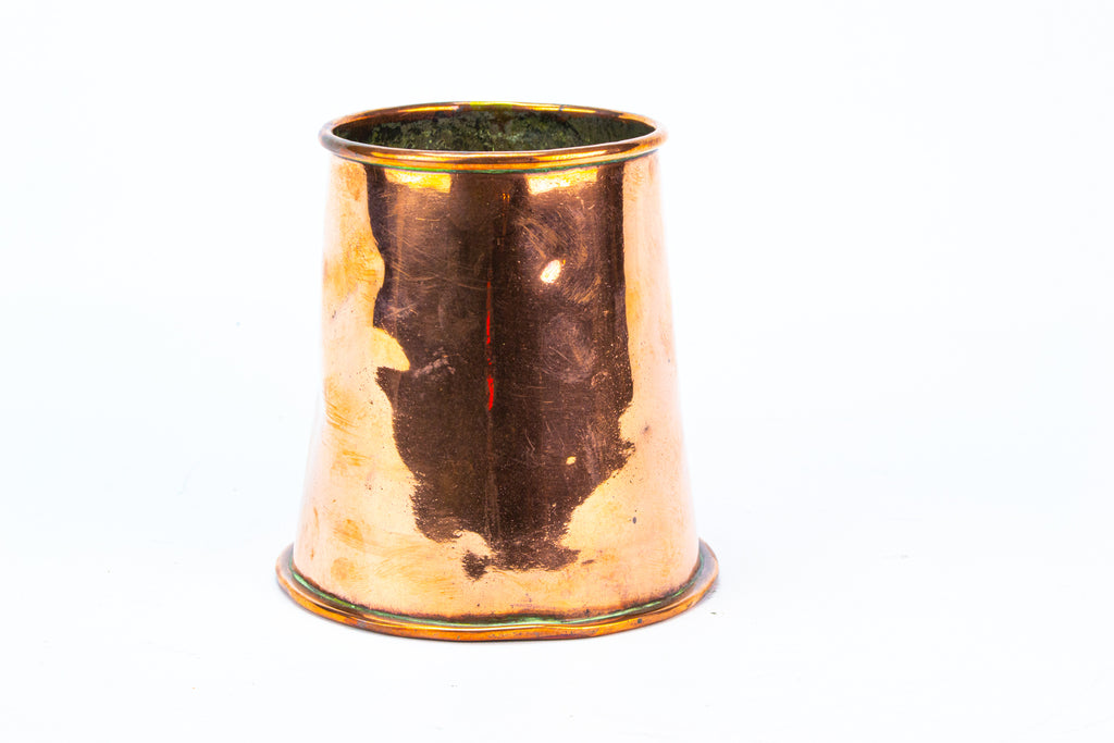 Polished Copper Beer Tankard Antique 19th Century