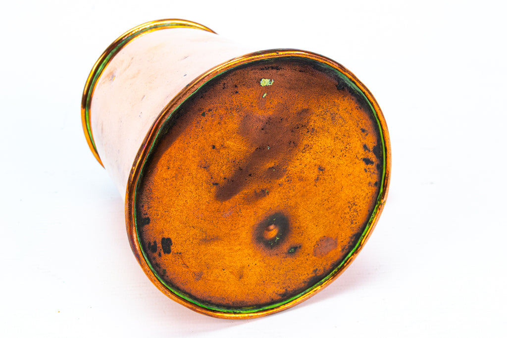 Polished Copper Beer Tankard Antique 19th Century