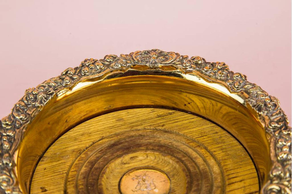 Silver plated coaster