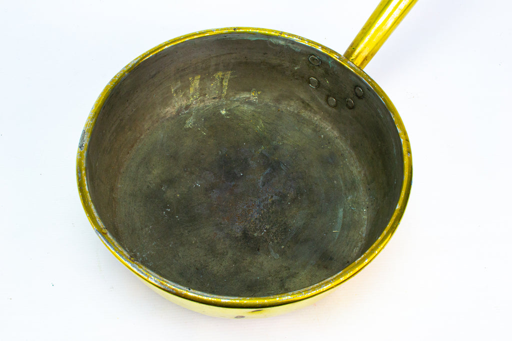 Large Brass Pan, English Early 1900s