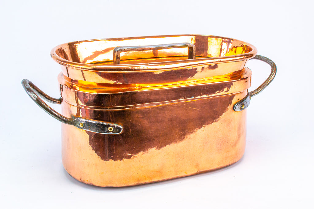 Copper & Iron French Daubiere Braising Pan 19th Century