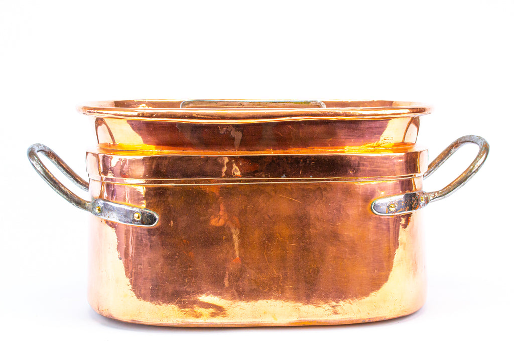 Copper & Iron French Daubiere Braising Pan 19th Century