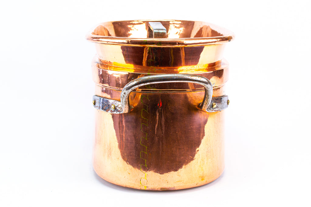 Copper & Iron French Daubiere Braising Pan 19th Century